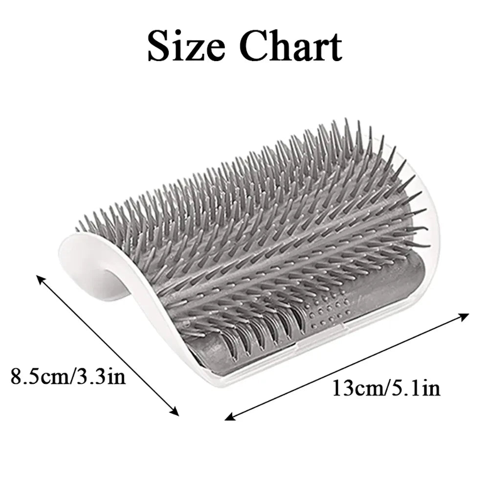 Massage Pet Cat Brush Corner Scrape Hair Removal Beauty Clean Corner Brush Removable Scratcher Comb for Kitten Cat